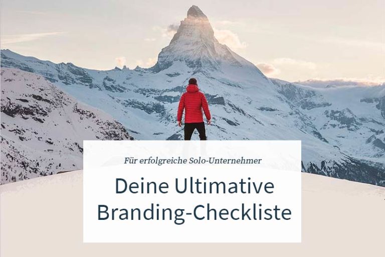 Ultimative-Branding-Checkliste für Solounternehmer.